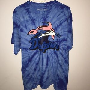 Blue graphic tee shirt